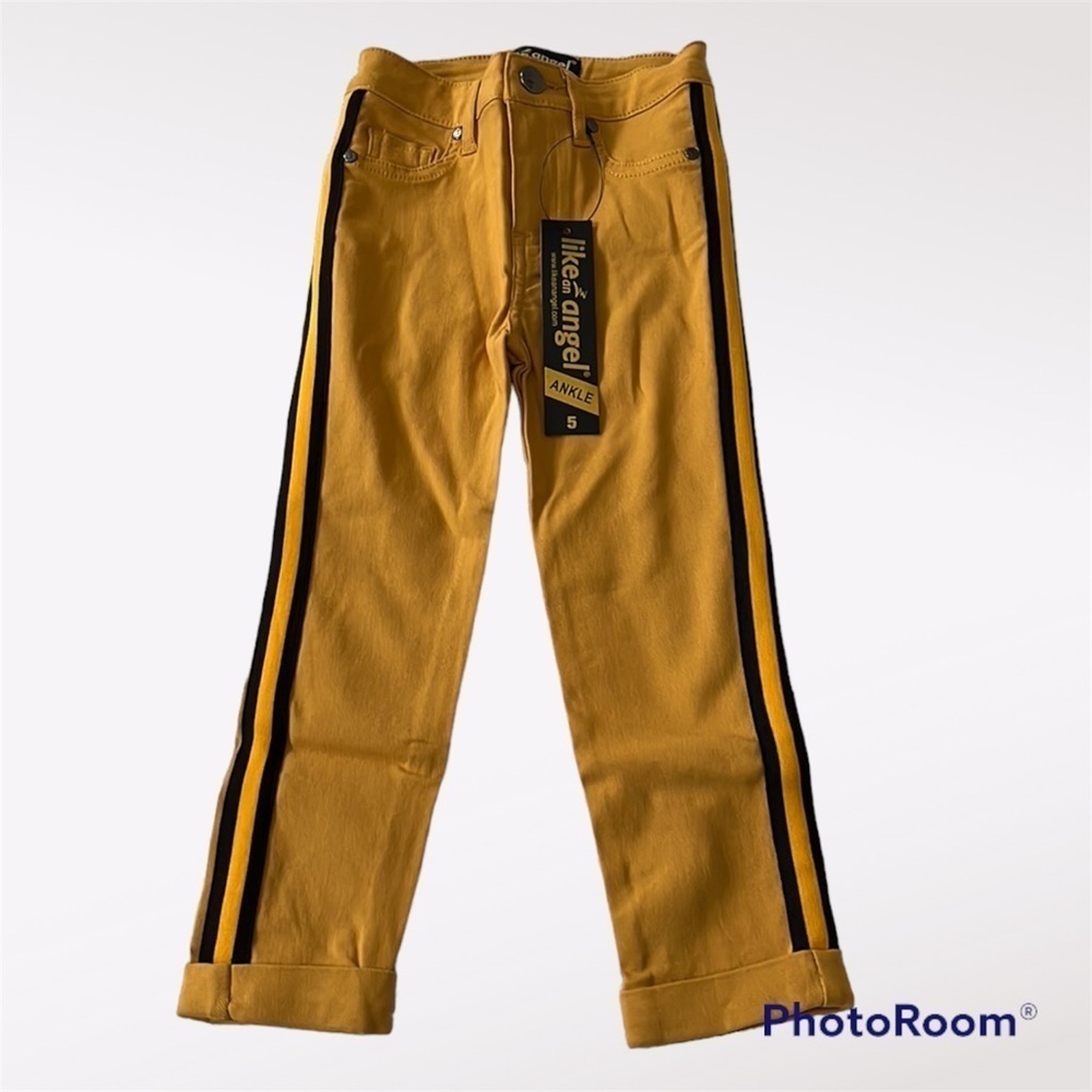 Like an Angel Ankle jeans Skinny Stretch in mustard size 5